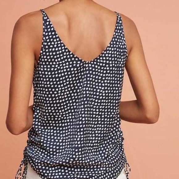 THE FIFTH LABEL Block Party Tank Navy Polka Dot M - Picture 2 of 8